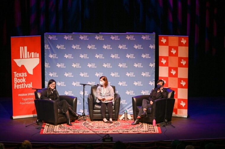 Lisa Ko and R.O. Kwon at the Texas Book Festival