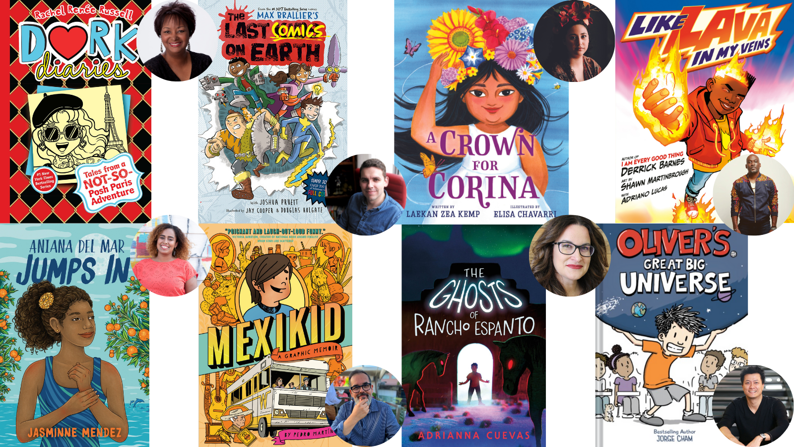Eight of featured children's & teen books featured at the 2023 Festival